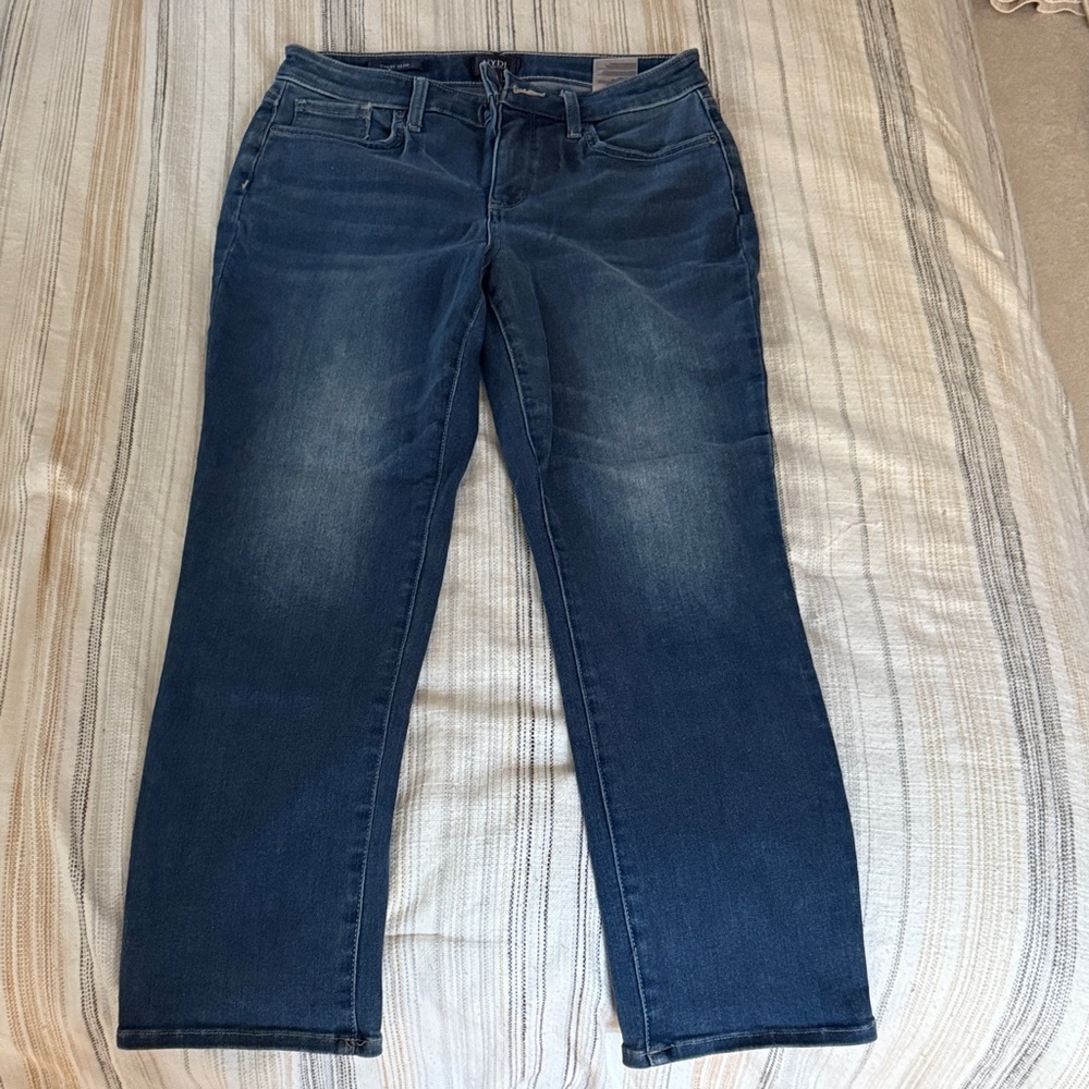 NYDJ Dark Blue Straight Leg Jeans
